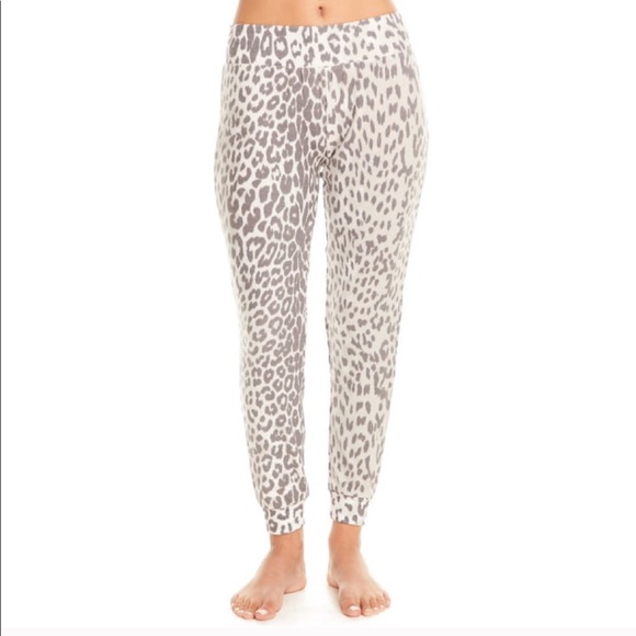 Chaser Pants - Chaser gray leopard jogger cozy soft sweat pants